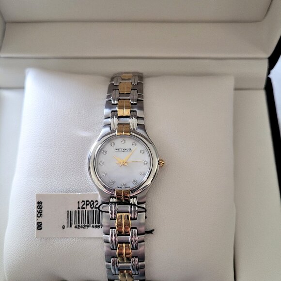 Wittnauer Women's 12P02 Swiss Diamond 2-Tone Watch - Picture 8 of 9